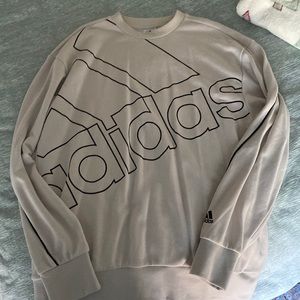 cream adidas sweatshirt